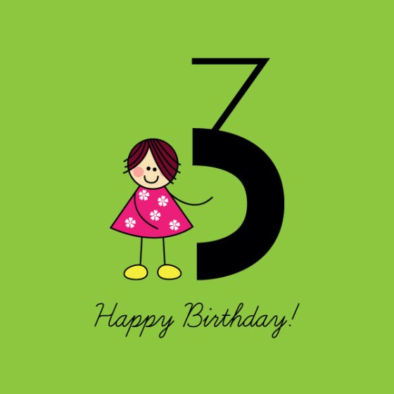 3rd Birthday Girl