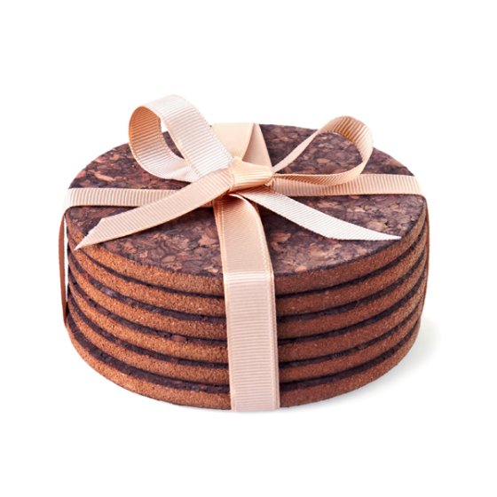 Coaster Set with Presentation Ribbon