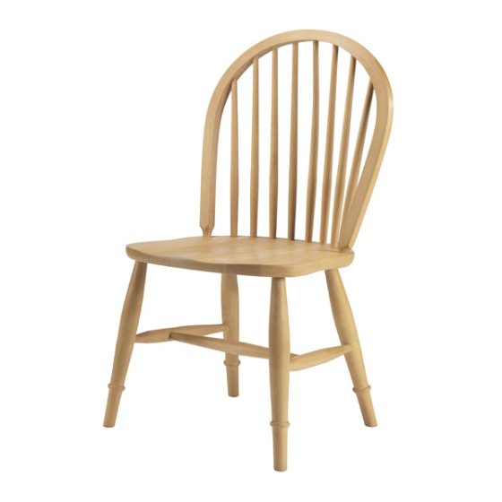 Untreated Wooden Dining Chair