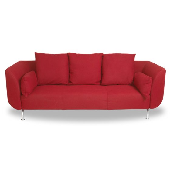 Contemporary Quilted Cherry Sofa