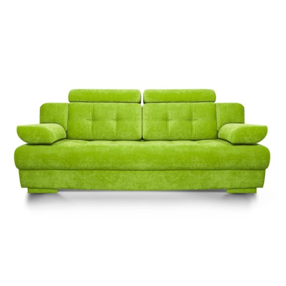 Quilted Lime Green Sofa