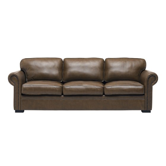 Brown Leather Sofa