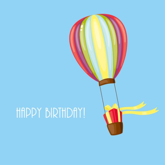 Happy Birthday Air Balloon