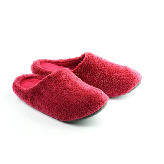 Fluffy Red Slippers